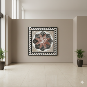 Piano del tavolo in marmo Fiore 1,00 m