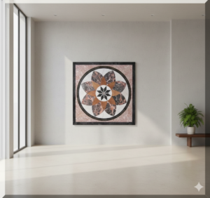 Piano del tavolo in marmo Fiore 1,00 m