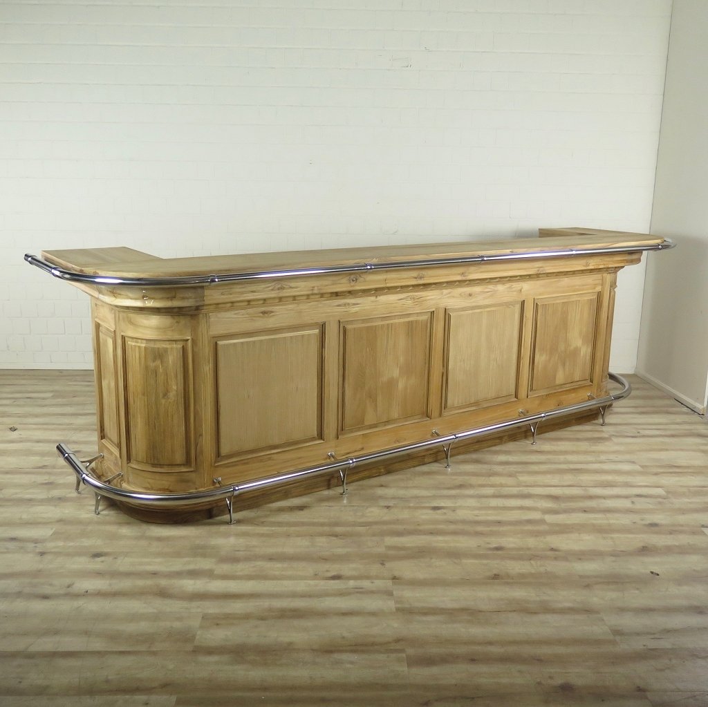 16473b Englische Bar Theke Tresen Teakholz 3,60 m - immagine 4