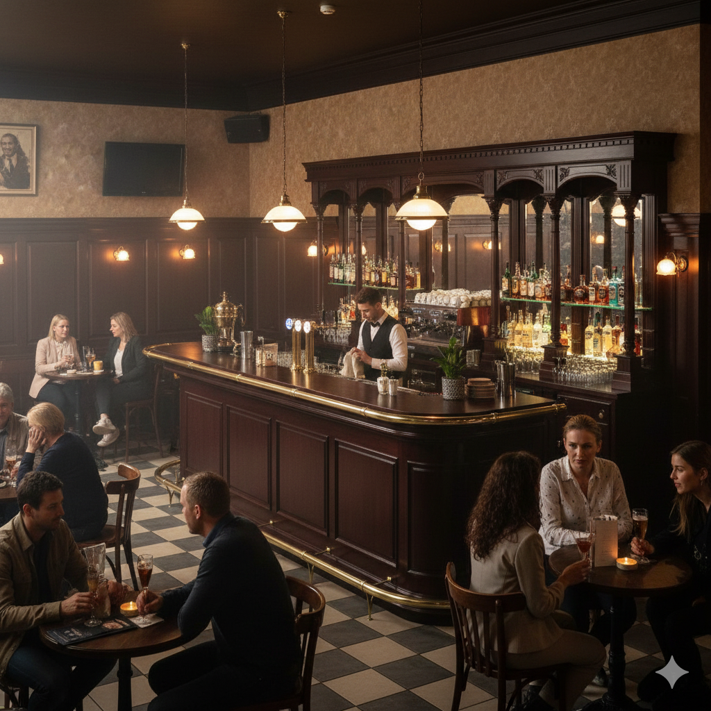 Englische Bar Theke Mahagoni 3,60 m - immagine 2