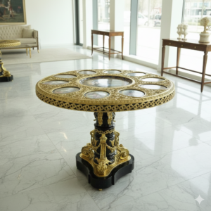 Tisch Messing Barockstil Ø 1,15 m