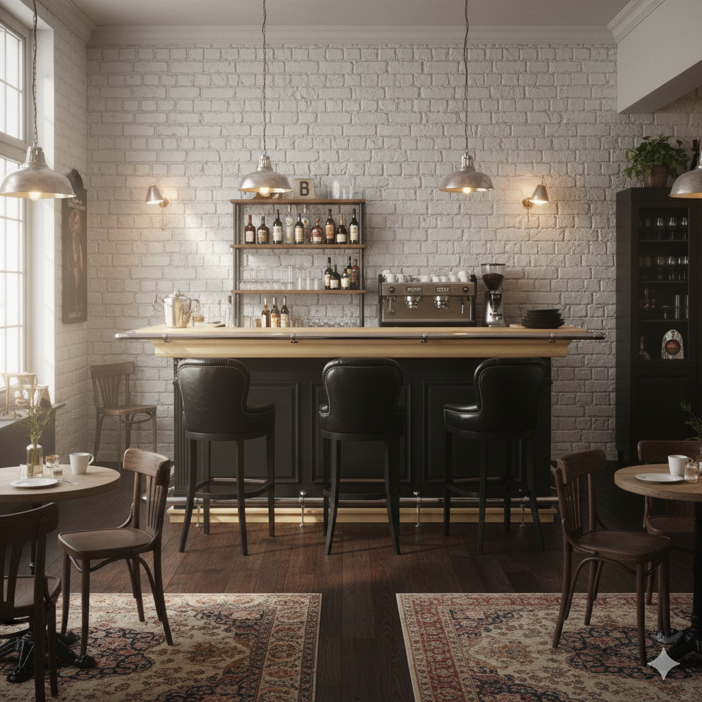 Empire Bar Theke Tresen Massivholz 2,70 m - immagine 2