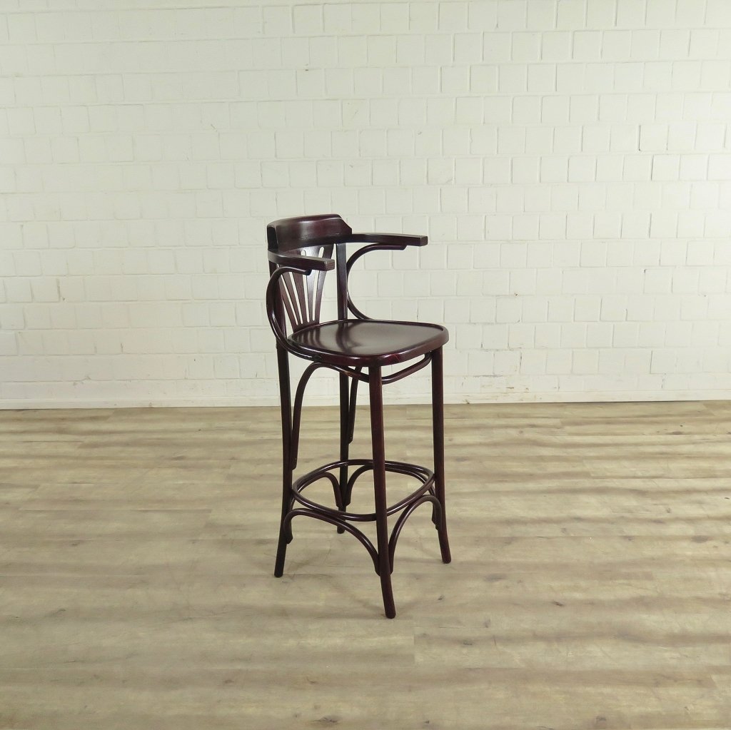 Barhocker mit Rückenlehne Mahagoni - immagine 4