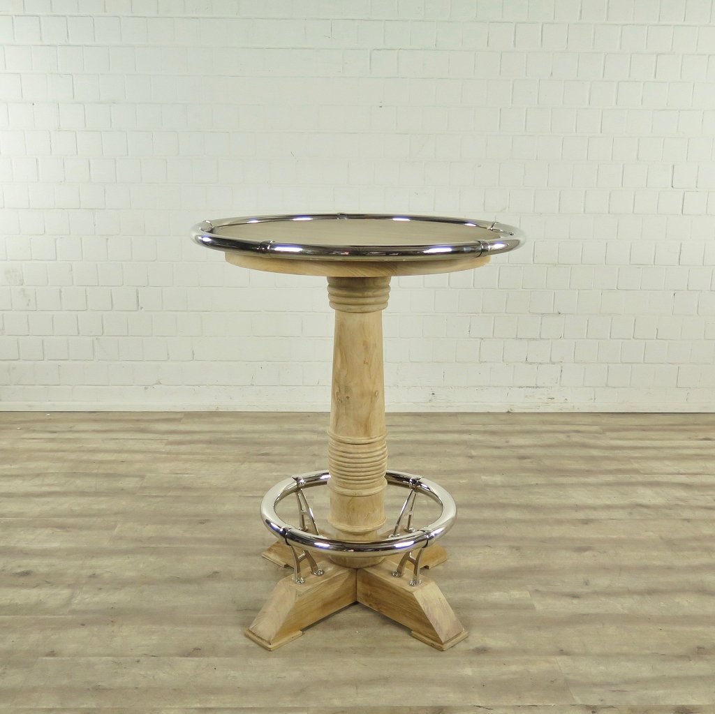 Stehtisch Teakholz Ø 0,95 m - immagine 16