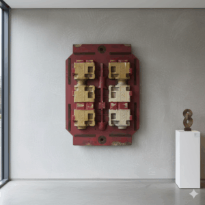 Gussform Metallindustrie Massivholz 0,97 m