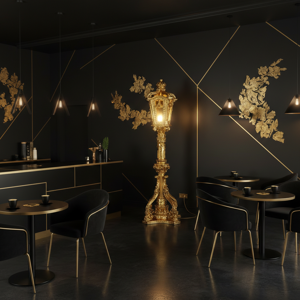 Laternen Barockstil Gold 2,60 m - immagine 2