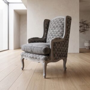 Sessel Ohrenbackensessel Grau