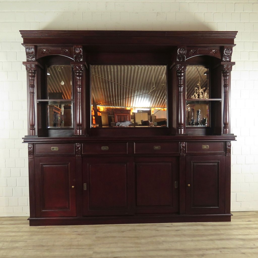 Empire Bar Rückwandbuffet Mahagoni 2,70 m - immagine 3