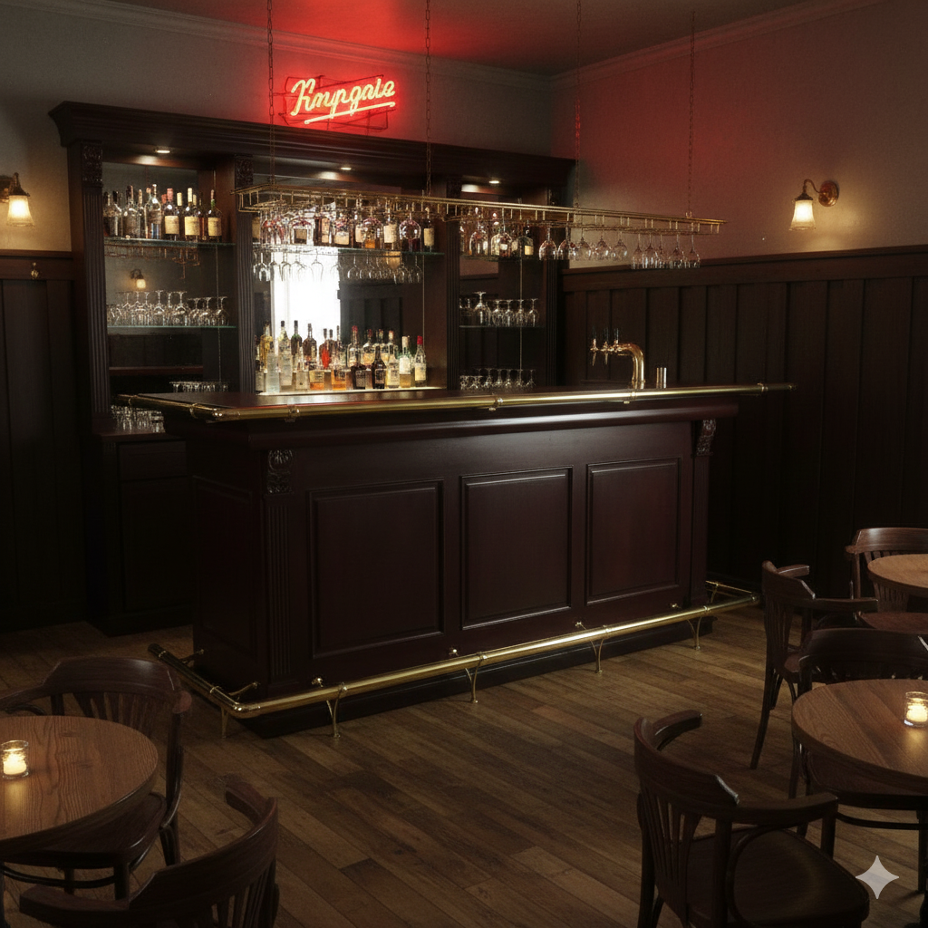 Empire Bar Theke Tresen Mahagoni 2,70 m - immagine 2