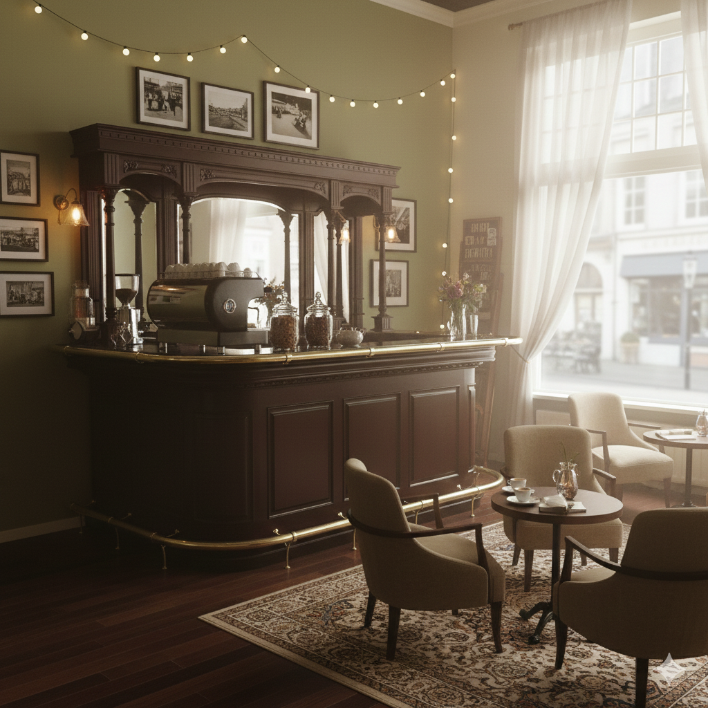 Englische Bar Theke Mahagoni 2,60 m - immagine 2