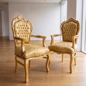 Set Barockstühle Barockstuhl Gold