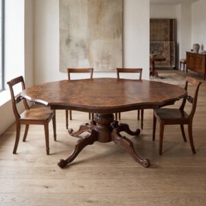 Tisch Esstisch Barockstil 1,60 m x 0,99 m Wurzelholz
