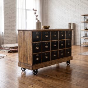 Apothekerschrank Sideboard Mangoholz 1,40 m