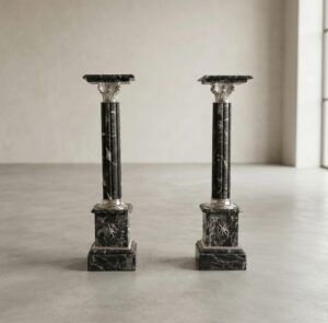 Säulen Pfeiler Marmor Schwarz 1,05 m