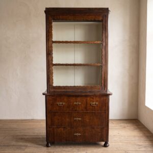 Vitrine Bücherschrank Biedermeier 1860 Mahagoni