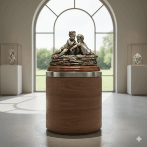 Skulptur Dekoration Kinder Bronze 0,45 m