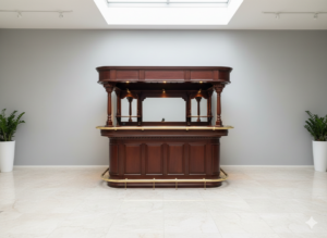 Hausbar Bar Mahagoni 2,50 m