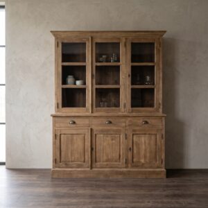 Vitrine Bücherschrank Teakholz 1,70 m
