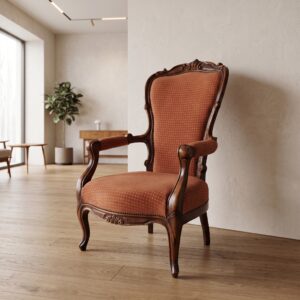 Stuhl Sessel Neubarock Nussbaum