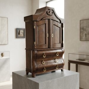 Miniaturkabinettschrank Modellschrank Eiche 0,52 m