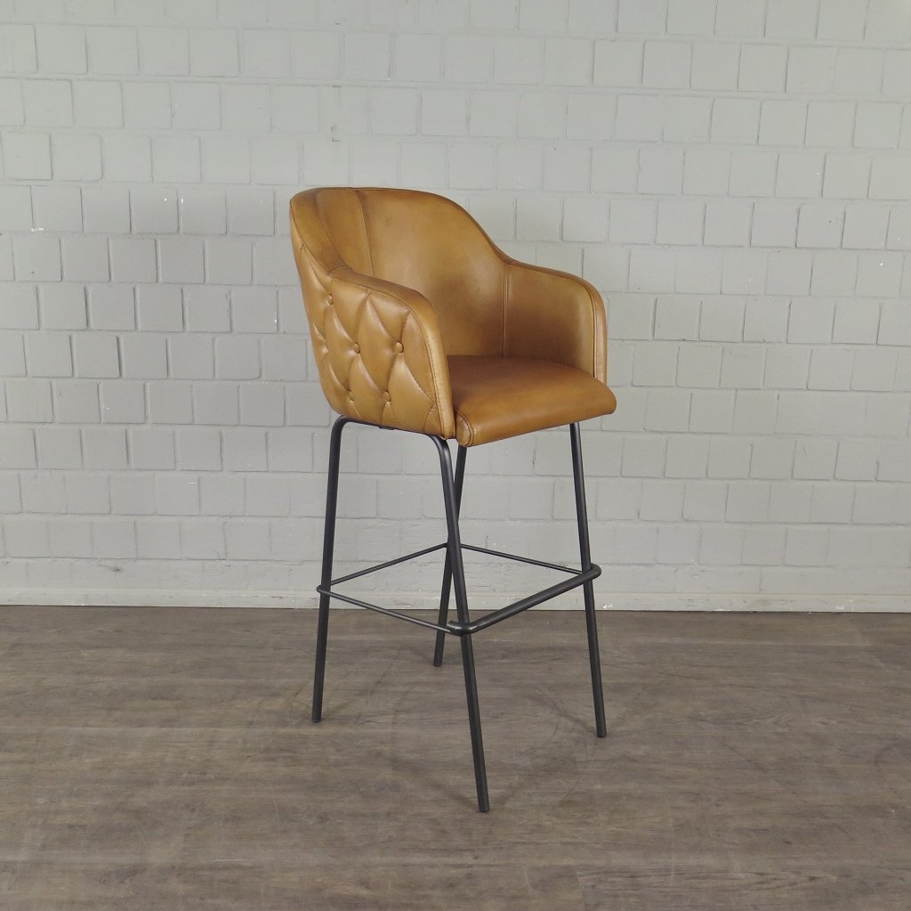 Barhocker Barstuhl Camel Leder - immagine 10