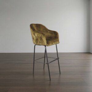Barhocker Barstuhl Gold Velour