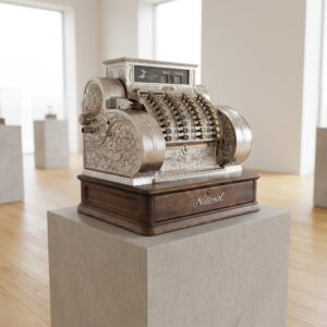 Ladenkasse National elektrisch Jugendstil 1912