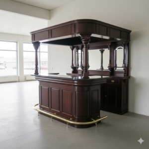 Hausbar Theke Mahagoni 2,35 m