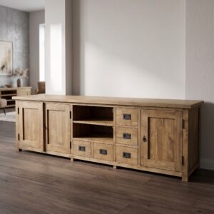TV-Möbel Lowboard Sideboard Teakholz 2,15 m