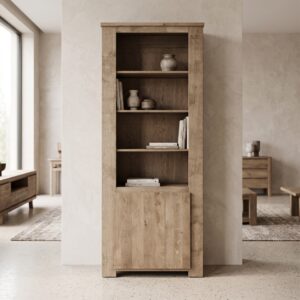 Vitrine Bücherschrank Eiche 0,88 m