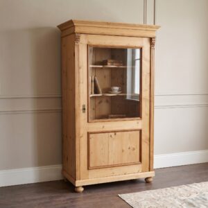 Vitrine Geschirrschrank Gründerzeit 1880 Kiefer