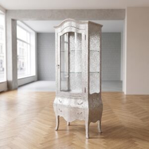Vitrine Barockstil Silber 0,78 m