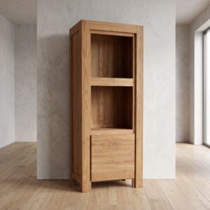 Schrank Bücherregal Teakholz 0,84 m