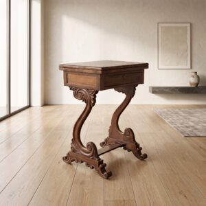 Schreibtisch Klapptisch Beistelltisch Biedermeier 1830 Mahagoni