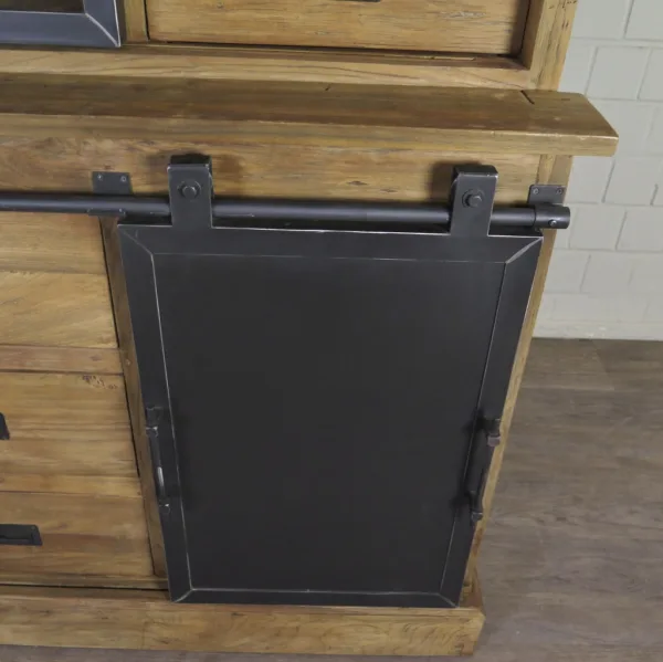 Vitrine Bücherschrank Teakholz 1,13 m - immagine 10