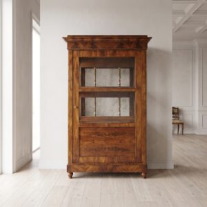 Vitrine Schaukasten Biedermeier 1830 Mahagoni