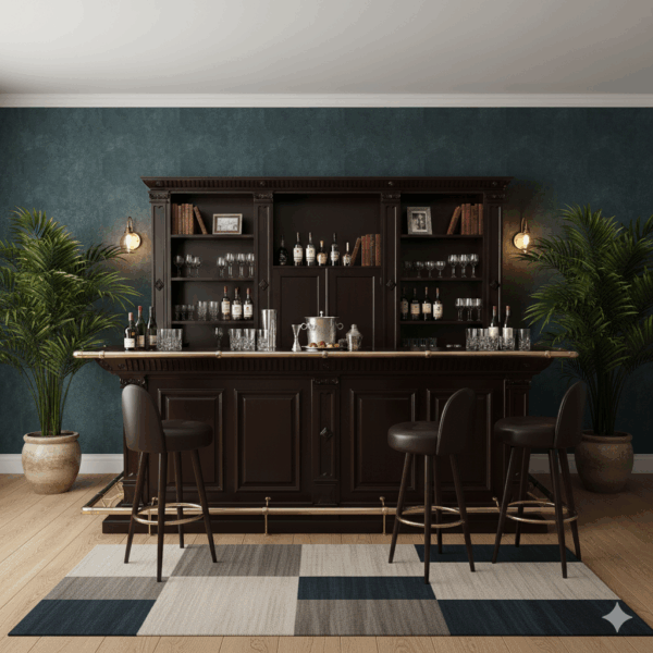 Theke Tresen Regal Bella Mahagoni 2,70 m - immagine 2