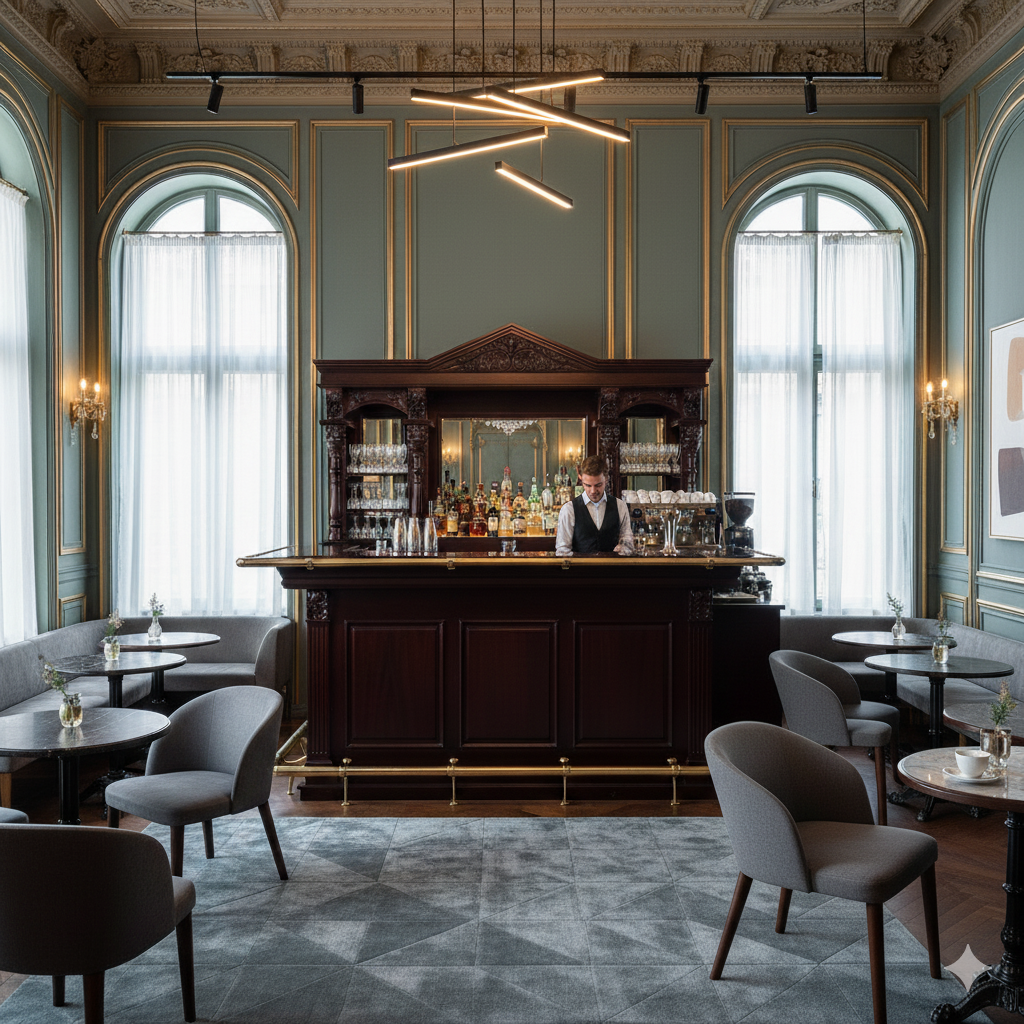 Empire Bar Theke Mahagoni 2,30 m - immagine 2