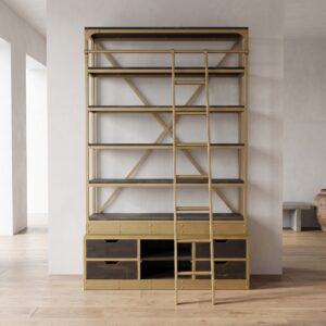 Regal Bücherregal Massivholz 1,61 m