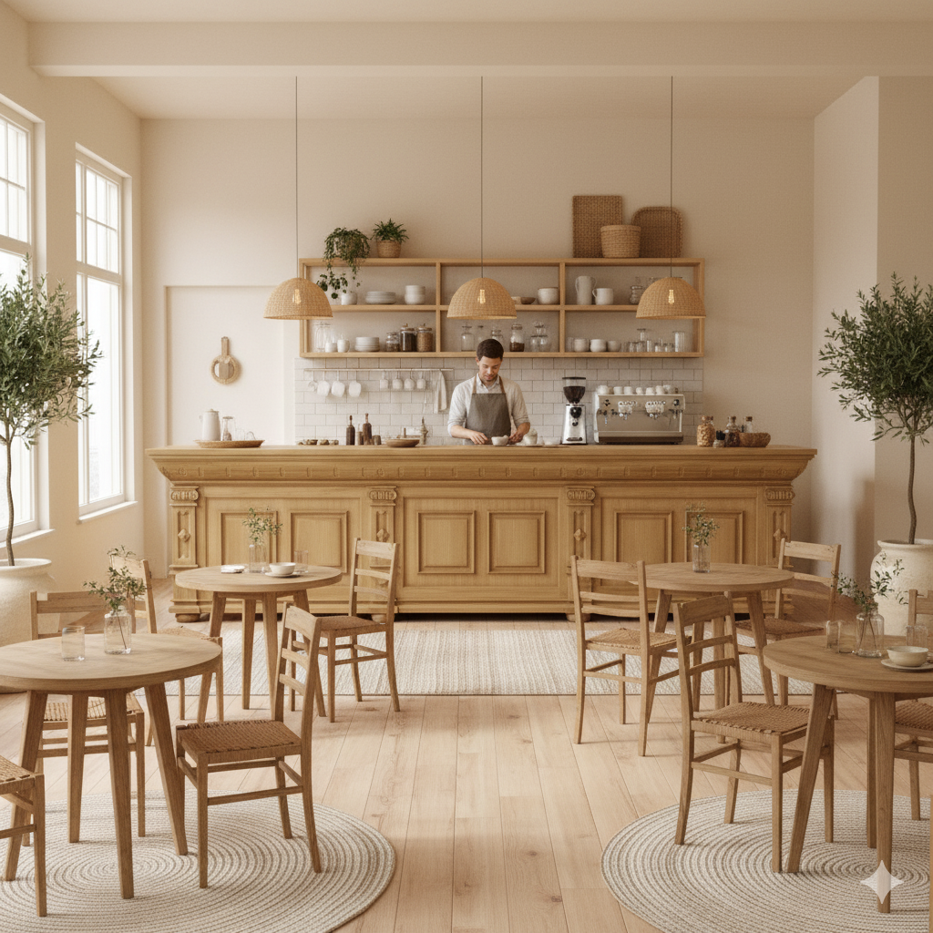 Theke Tresen Bella Elegance 3,50 m Teakholz - immagine 2