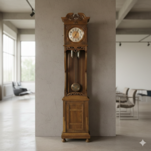Standuhr Uhr Jugendstil 1910 Nussbaum