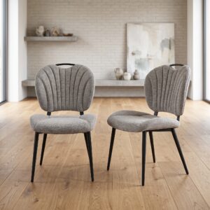 Retro Design Stuhl Esszimmerstuhl Beige Setpreis