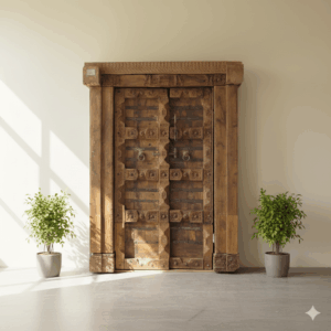 Tür Eingangstür Haustür 1910 Teakholz