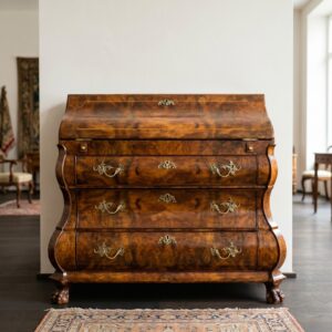 Schreibtisch Sekretär Barock 1780 Nussbaum
