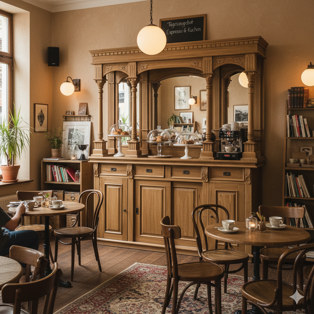 Englische Bar Rückwandbuffet Teakholz 2,00 m - immagine 2