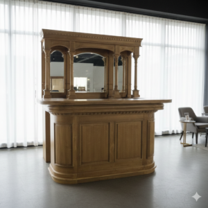 Englische Bar Theke Teakholz 2,00 m