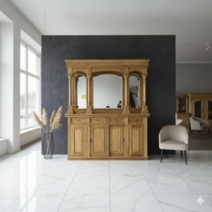 Englische Bar Rückwandbuffet Teakholz 2,00 m