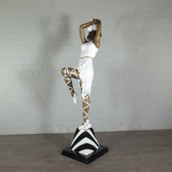 Wasserspeier Wasserspiel Ballerina Frau Bronze 2,15 m - immagine 5