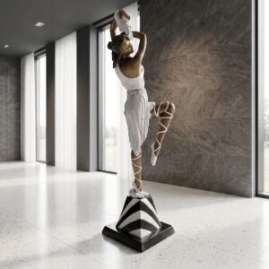 Wasserspeier Wasserspiel Ballerina Frau Bronze 2,15 m