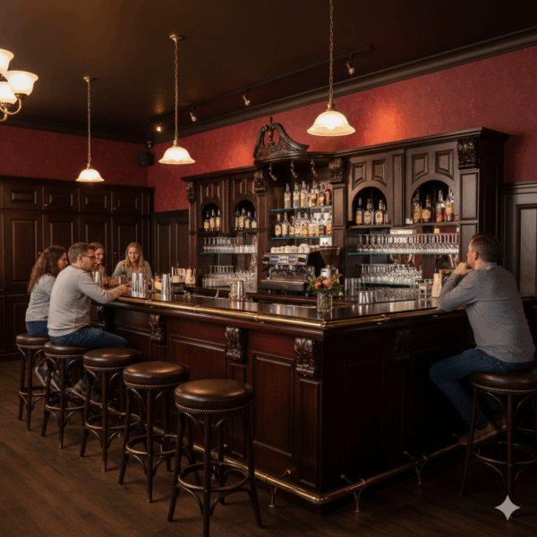 Queen Bar Theke Mahagoni 3,60 m - immagine 2